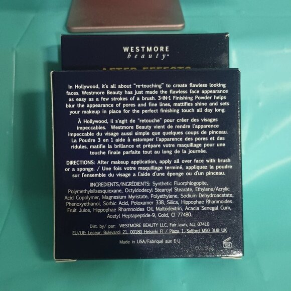 NIB Westmore Beauty Lot ~ 2 After Effects Finishing Powder + Makeup Brush USA - Picture 3 of 6